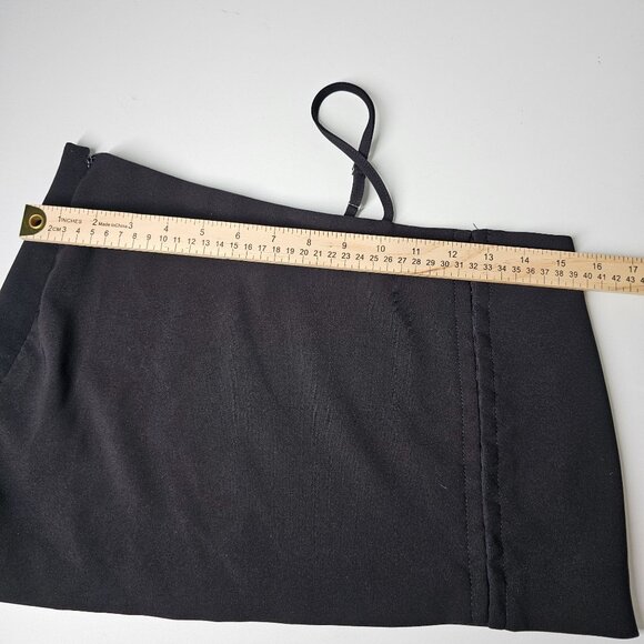 I.AM.GIA Women's Asymmetric Crop Top One Shoulder Strap Side Zip Black XS - Picture 10 of 11